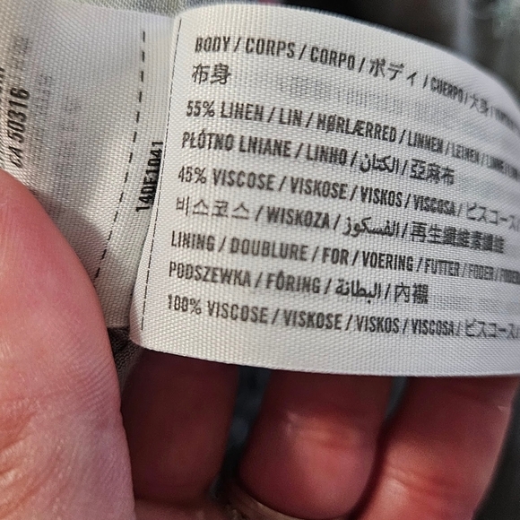 ABERCROMBIE Linen Blend Sweetheart Neckline Tailored Top In Sage. Size Medium - Picture 4 of 12